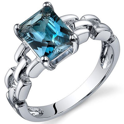 London Blue Topaz Jewelry Sterling Silver & 14K Gold | Free