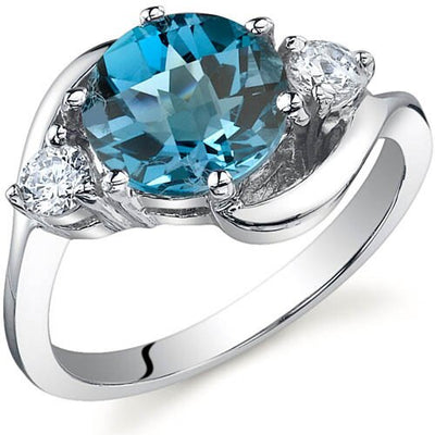 London Blue Topaz Jewelry Sterling Silver & 14K Gold | Free