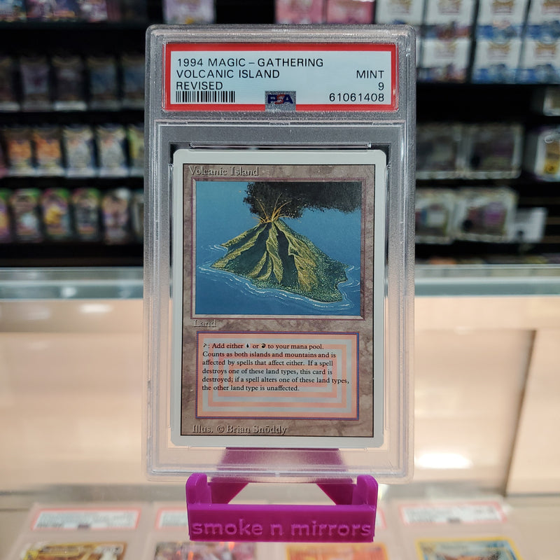 MTG Volcanic Island - Revised Edition: PSA 9