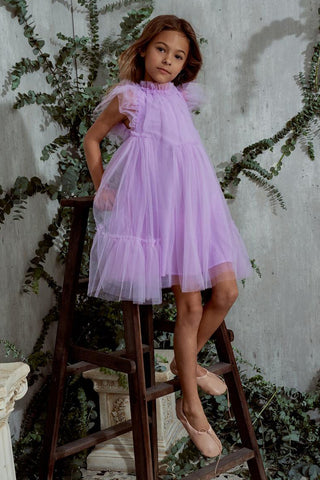 Nellystella Antoinette Girls Dress - Hyacinth