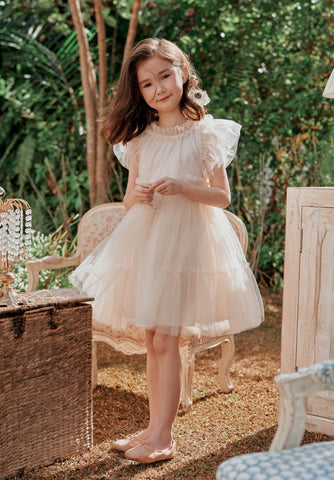 Nellystella Antoinette Girls Dress - Orchid Ice