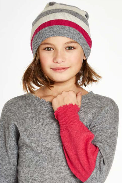 Autumn Cashmere Black Girls Hat Mini Ruby