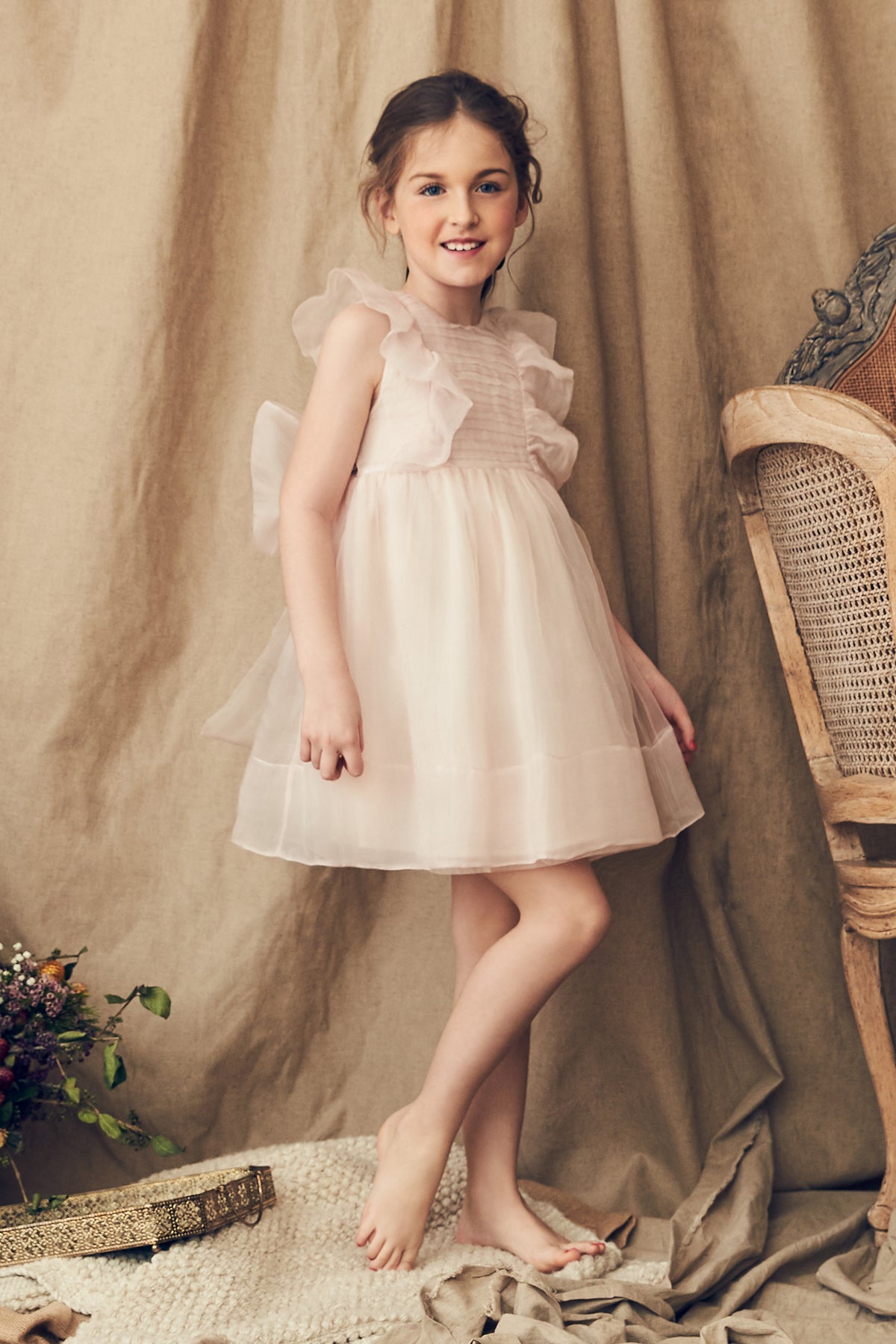 Nellystella Mae Silk Girls Dress 