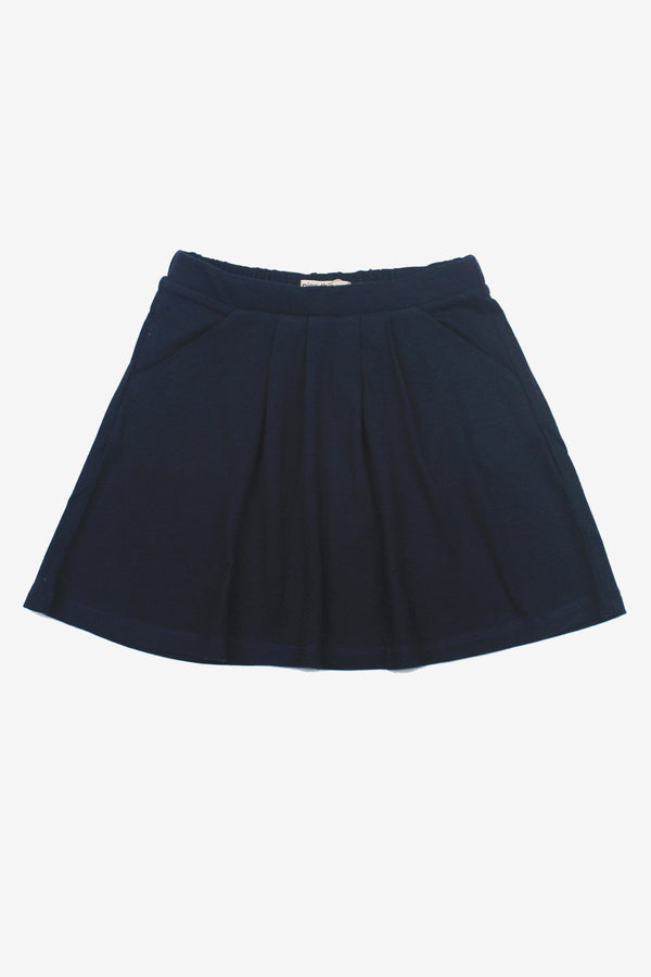 Nice Things Mini Navy Girls Skirt (Size 4 left) - Mini Ruby