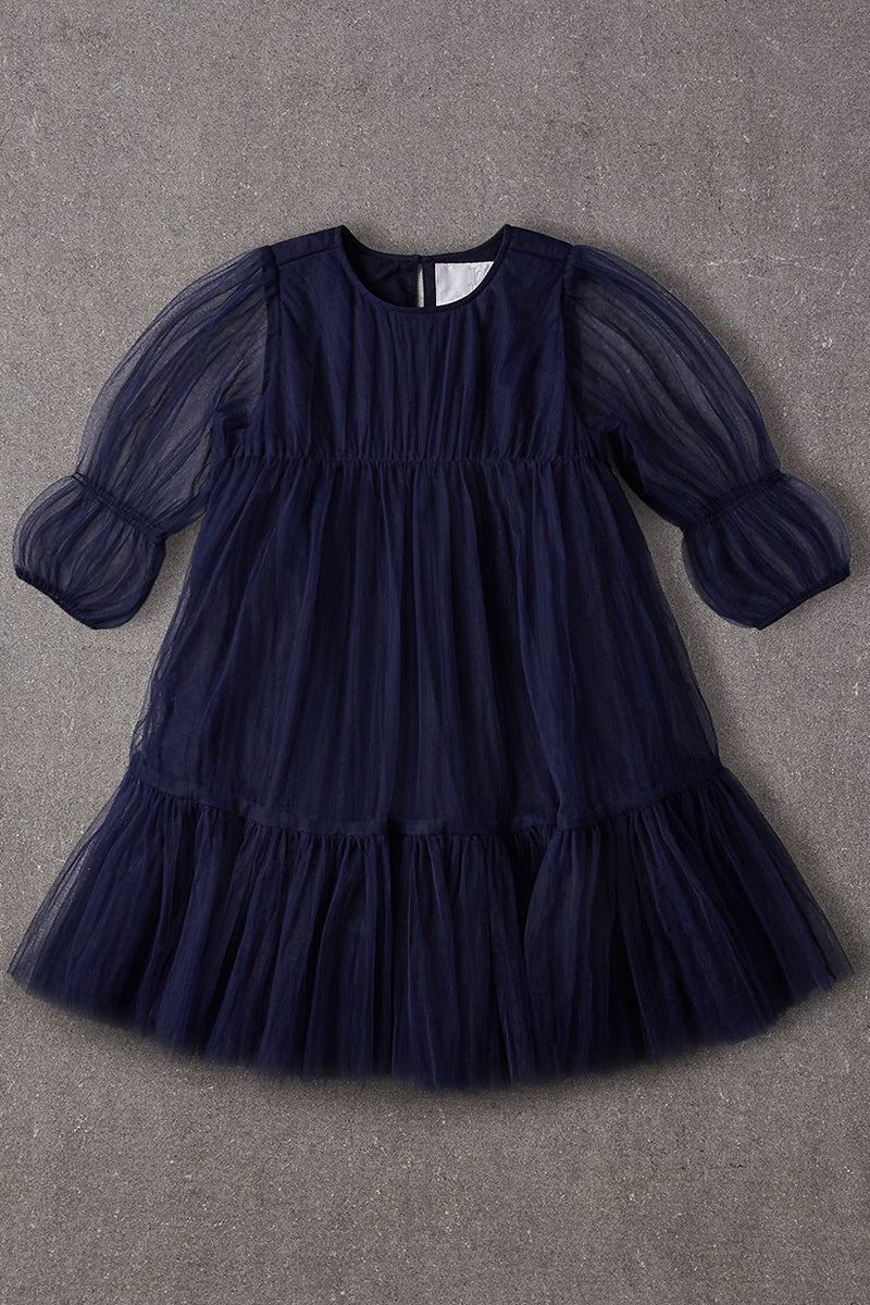 baby girl navy occasion dress