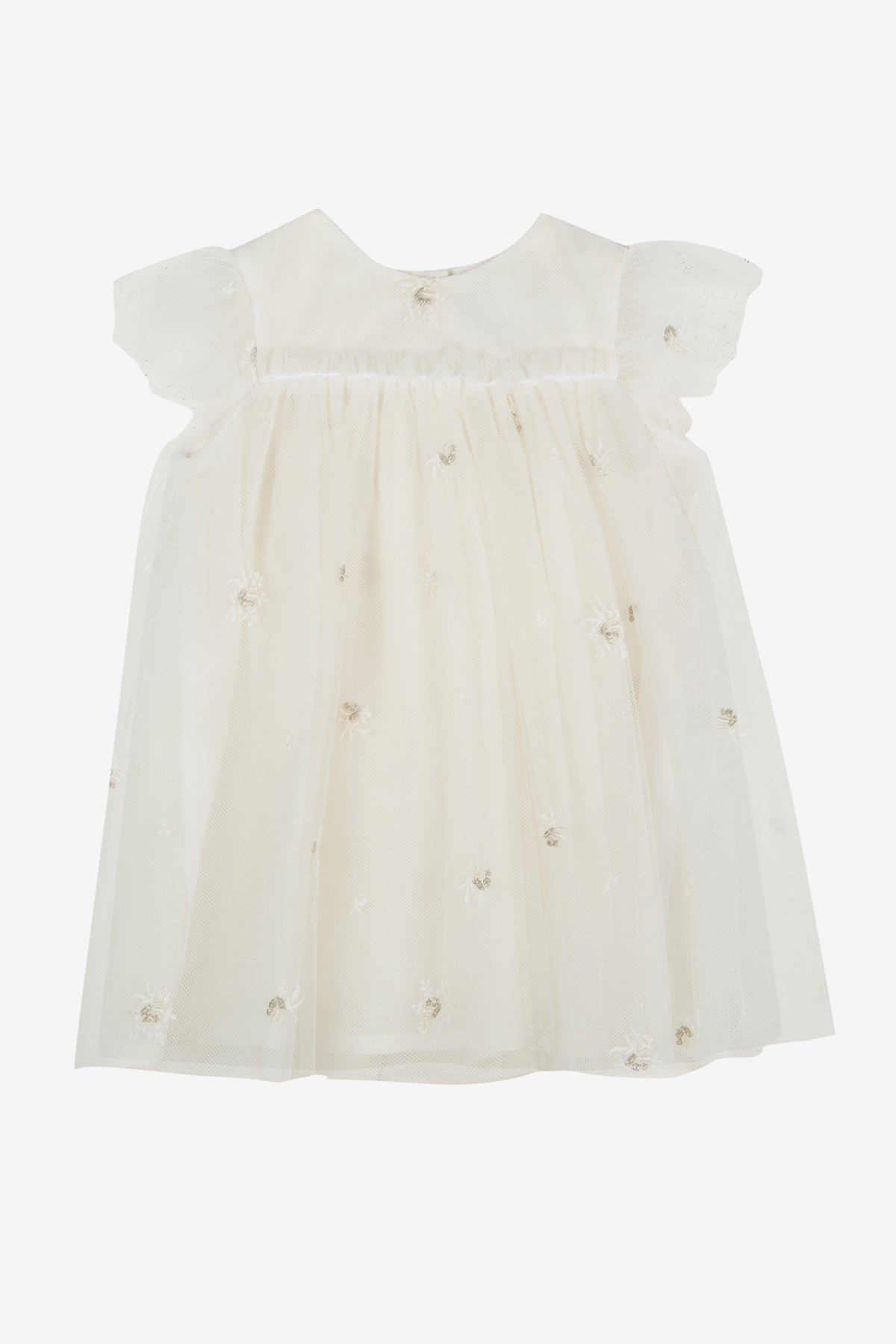 cream special occasion dress