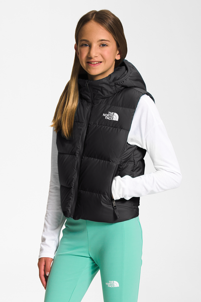 Girls Vest North Face Reversible North Down Hooded – Mini Ruby