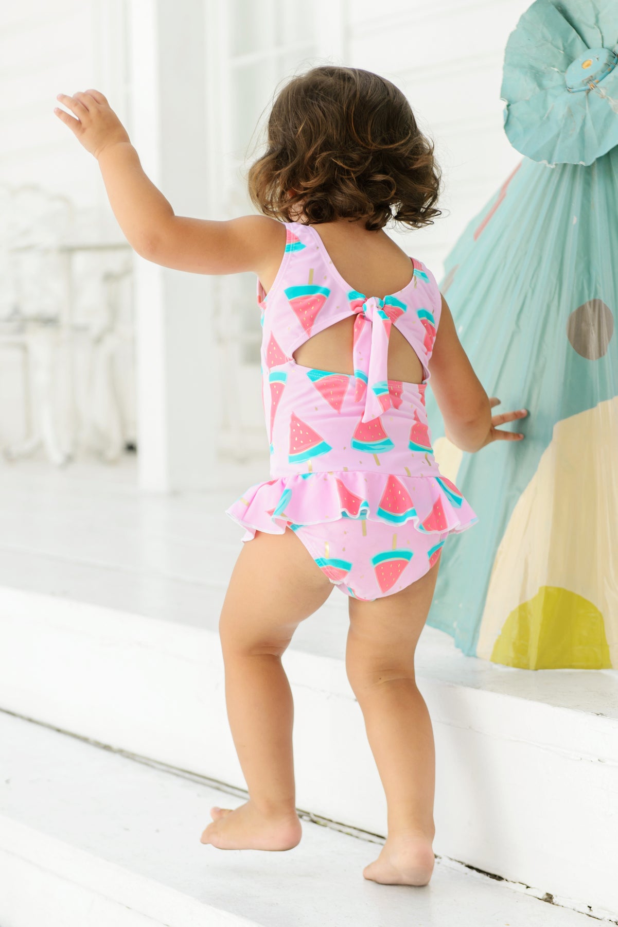 baby girl watermelon bathing suit