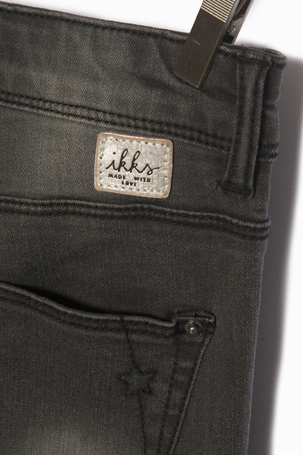 IKKS Grey Patch Girls Jeans – Mini Ruby
