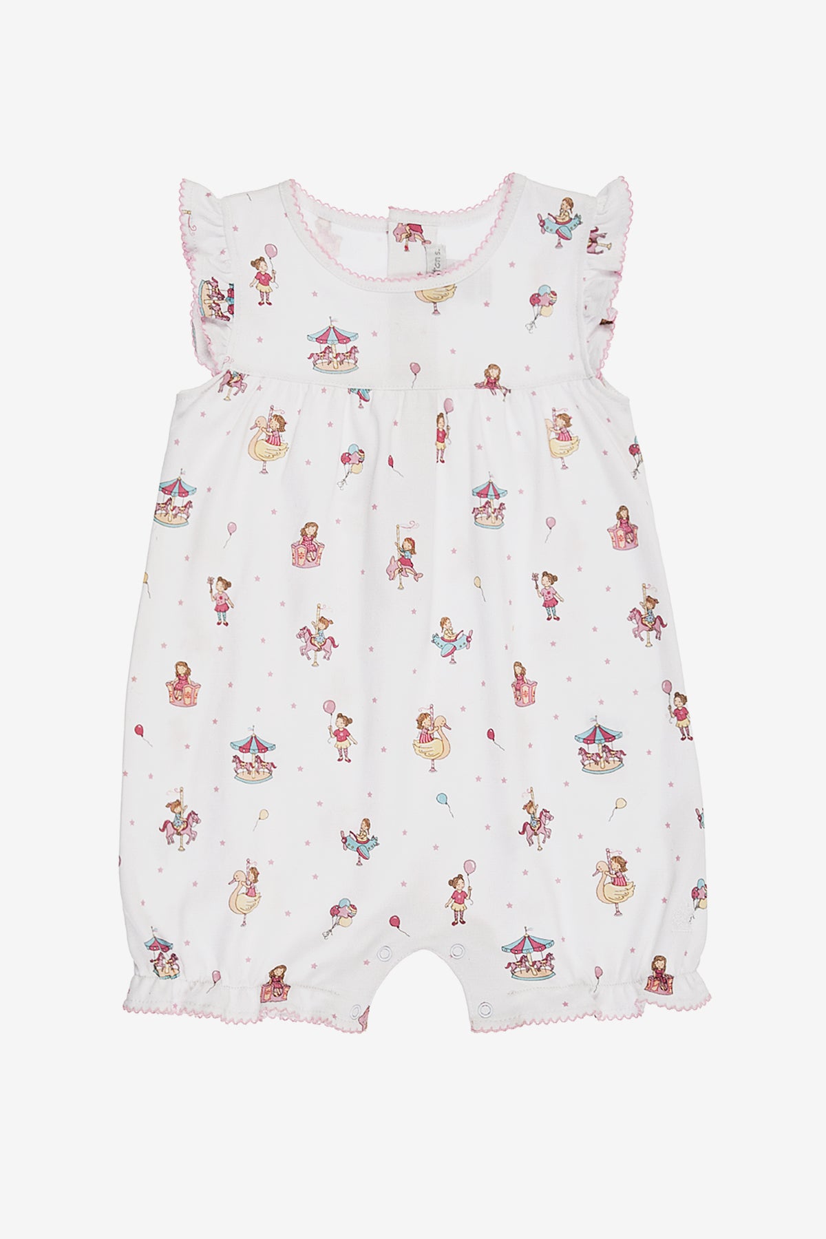 Babycottons Cars Playsuit - Mini Ruby