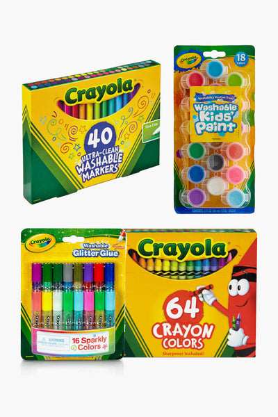 Crayola Washable Glitter Glue Coloring Set, Assorted Colors, Child