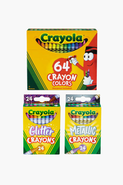 Crayola Mini Kids, Album Färger & Former, 24 Färgsidor och 7 Vaxkritor,  Kreativ aktivitet för barn, ålder 3+