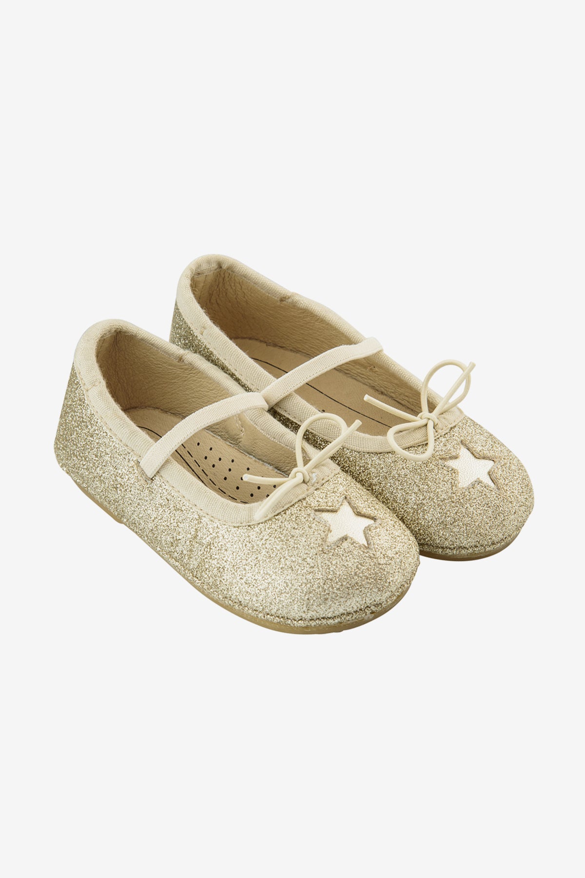 baby girl gold ballet flats