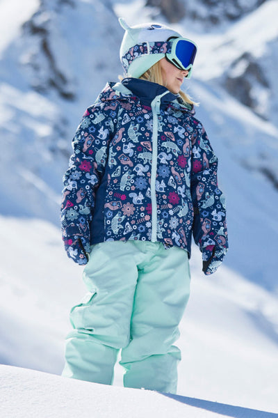 esthetisch lint Een evenement Kids Ski Jacket Roxy Snowy Tale Fair Aqua – Mini Ruby