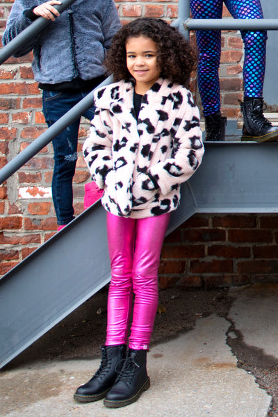 Girls Crushed Velvet Leggings for Riot Grrrls, Little Punks & Goth Kids