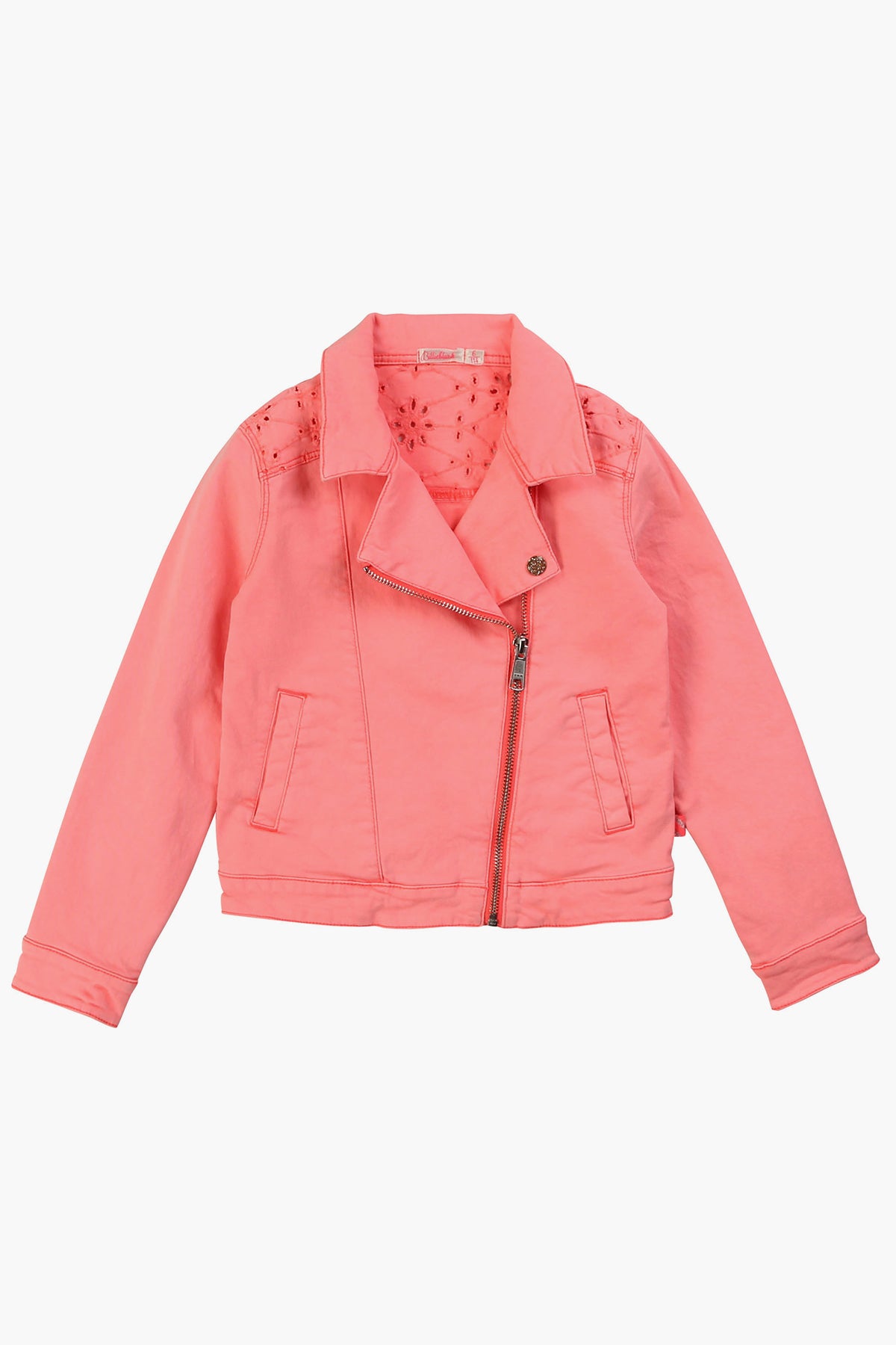 Billieblush Twill Girls Biker Jacket – Mini Ruby