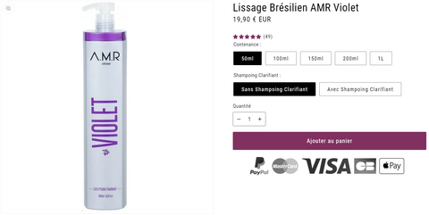 Lissage AMR Violet