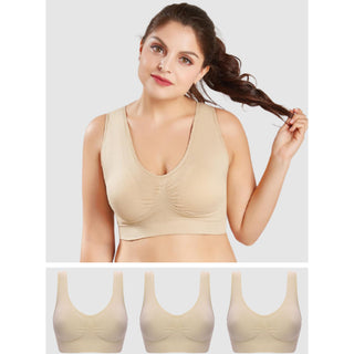 Pack of 3 Nude Seamless Comfort Bra