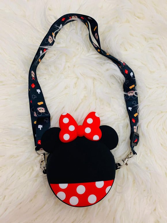 black minnie mouse purse