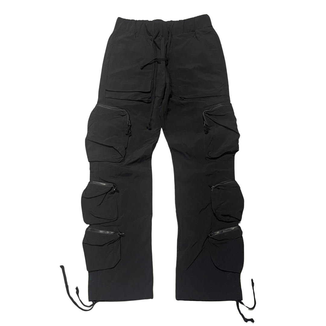 Cargo Pants 6 Pockets Plain Black Beige Grey – Buymo