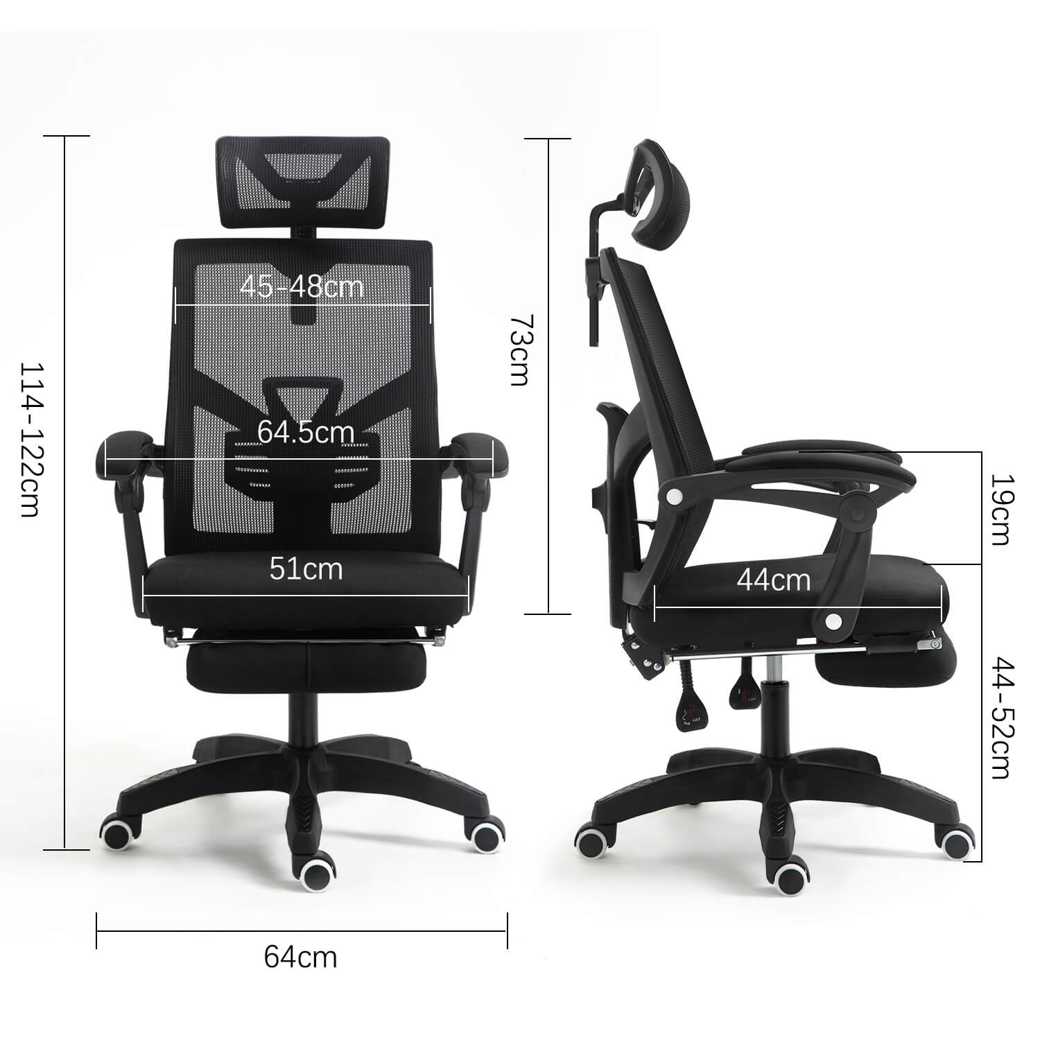 ECVV Ergonomic Adjustable Office Chair High Back Computer; ECVV EG –