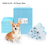 Pet Training Pads Disposable Pee Pad for Dog Puppy Cat Rabbits Pets, Quick Drying No Leaking Super Absorbent 45x60 cm M - 50 Pieces/Pack, Blue