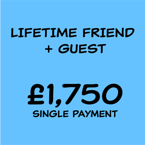 Lifetime Guest plus Guest £1,750 single payment