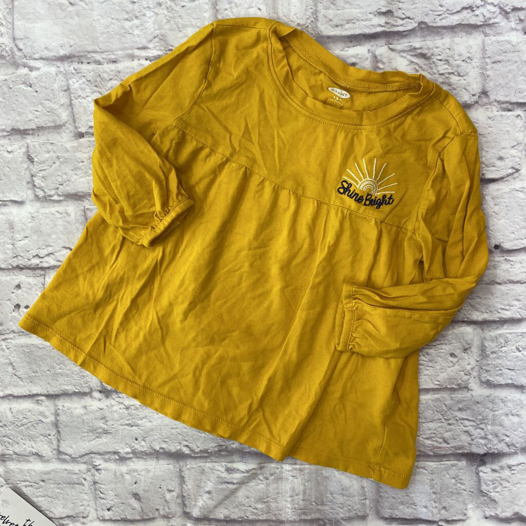 Old Navy Yellow LS Tee, Size 6-7