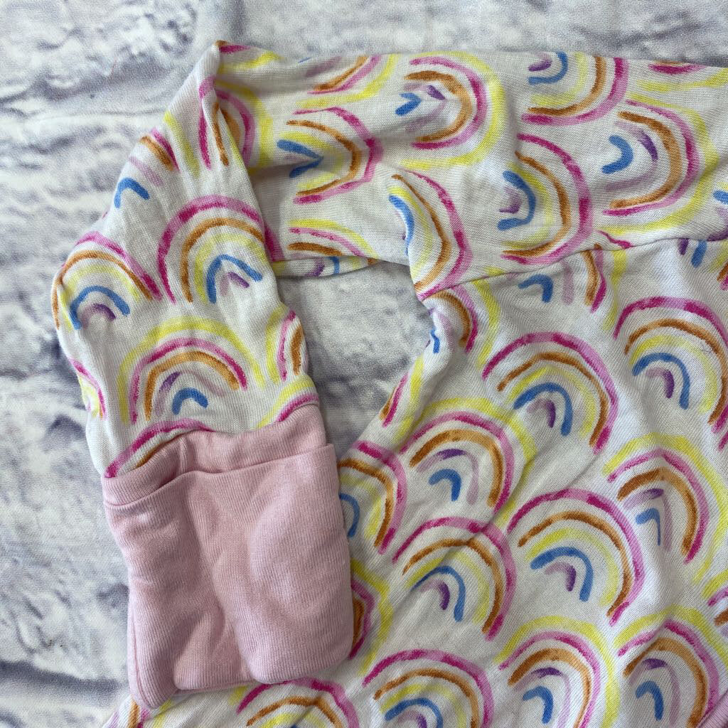 Little Sleepies Rainbow Zippy Pajamas, Size 3-6mos