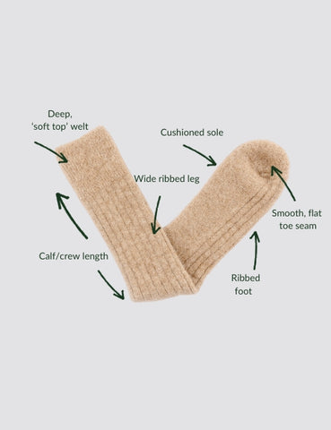 ultra soft ribbed alpaca bed socks benefits and features