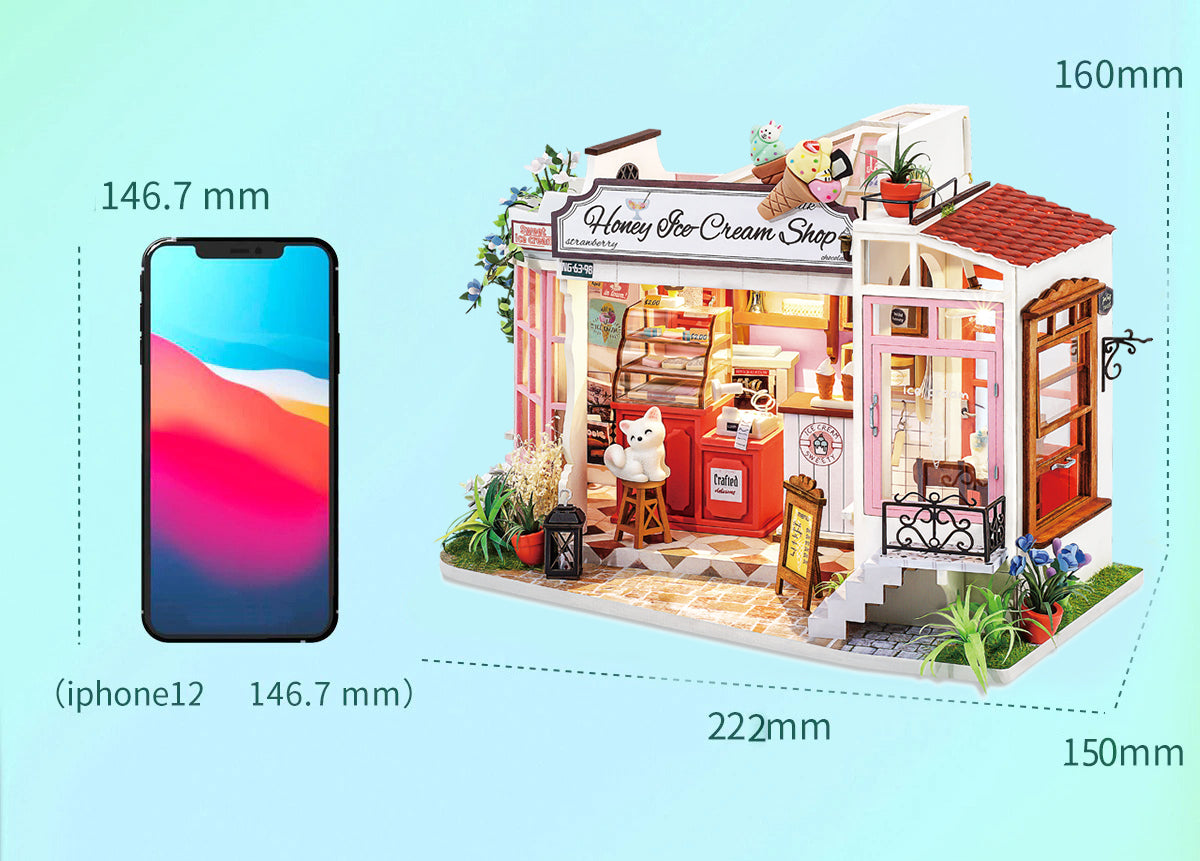 Rolife DIY Miniature Dollhouse - Honey Ice-cream Shop DG148