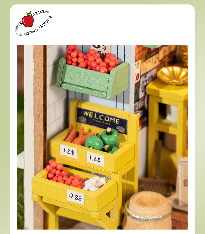 Rolife Morning Fruit Store DIY Miniature Dollhouse DS009