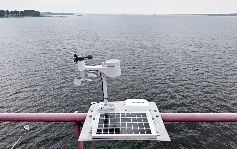 weather station on a bridge