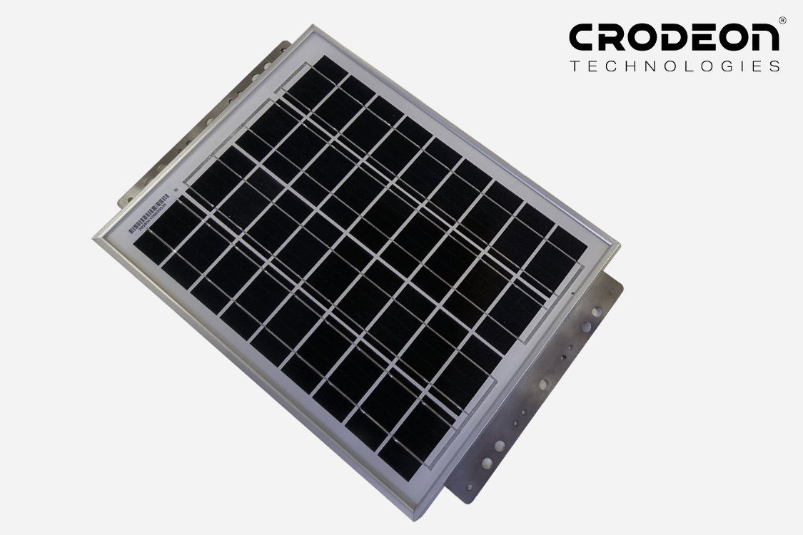 Crodeon solar panel for charging Reporter