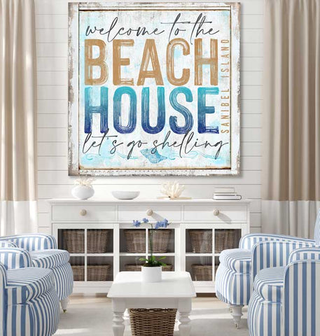 Beach house sign ideas to Welcome your guest to the Beach House. 