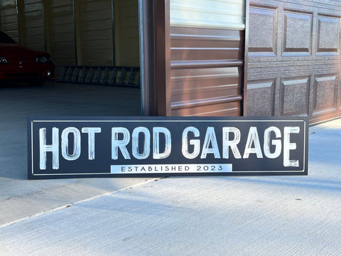 Hot Rod Garage Custom Canvas Wall Art