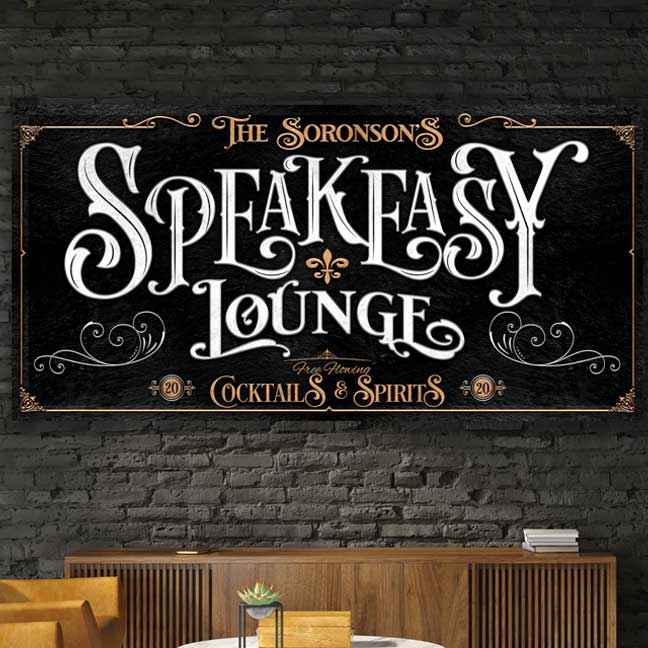 Retro Entrance To Speakeasy Tin Logo Retro Speakeasy Decor Speak Easy Metal  Logo Roaring Party Decor Boy Room 20's Home Wall Art Deco Logo - Temu  United Arab Emirates