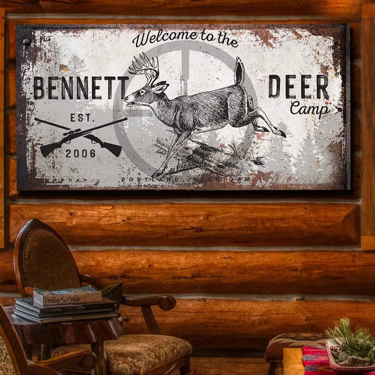 Hunting Camp Sign, Deer Camp Sign, Deer Lodge Sign, Hunting Lodge