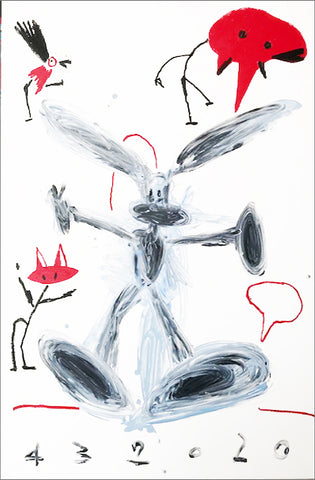 Rabbit, Acrylique sur toile, 195 x 130 cm, 2020.