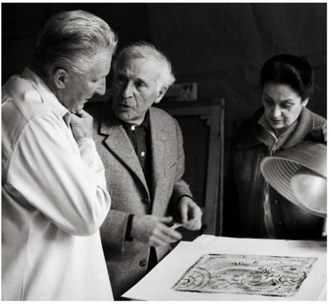 Aimé Maeght, Marc et Vava Chagall, Paris, 1962.