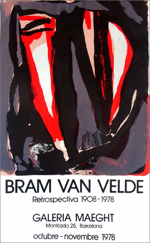 Bram van Velde Affiche Maeght Barcelone