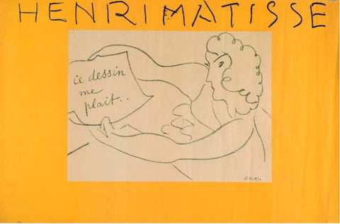 Carton d’invitation  de l’exposition Henri Matisse pour l ’ouverture de la Galerie Maeght, 1945, 24 x32 cm.