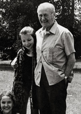 Florence et Yoyo Maeght avec Joan Miro au Mas Bernard, 1971