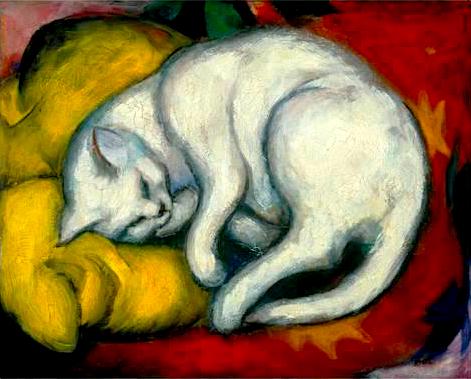 Franz Marc, Le chat blanc, 1912.