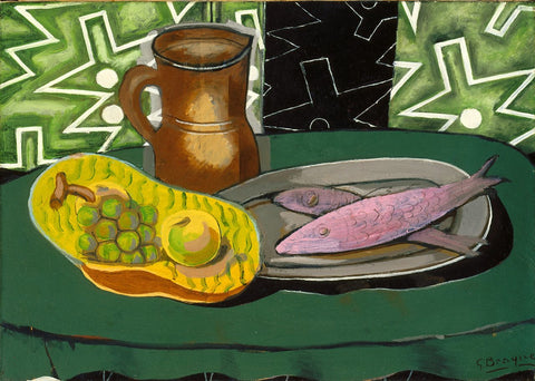 Georges Braque, Nature morte au poissons roses, 1937.