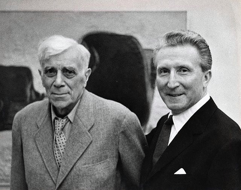 Georges Braque et Aimé Maeght.