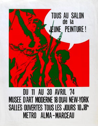 Ivan Messac, poster for the Salon de la Jeune Peinture, 1974.