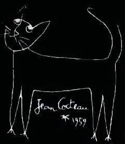 Jean Cocteau, Chat, 1959.