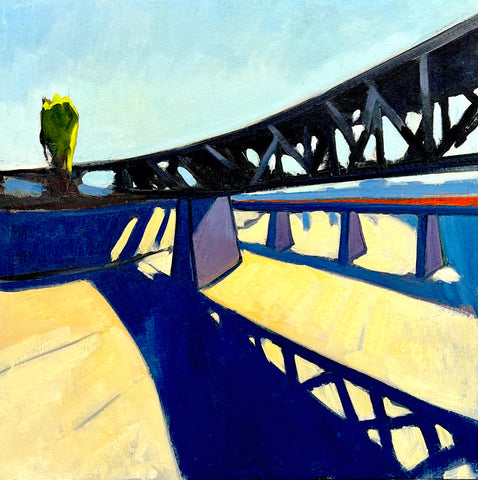 Lefort A bridge too far, 2023, Oil on canvas 50 x 50 cm