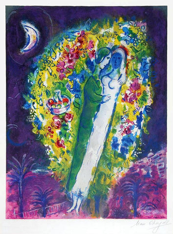 Marc Chagall, Couple dans Mimosa, 1967.